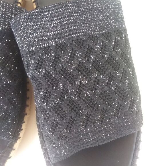 Cole Haan Espadrille Slide Sandals, Black, Women's Size 7.5 - Picture 11 of 12
